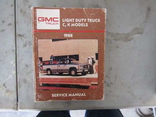 1988 gmc pickup factory service manual