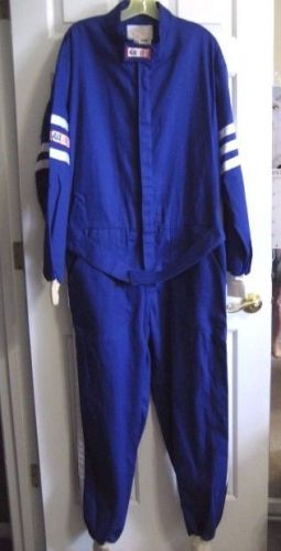 Blue &#034;intex inc. - banox fr3&#034; racing suit/coveralls - size: xlarge