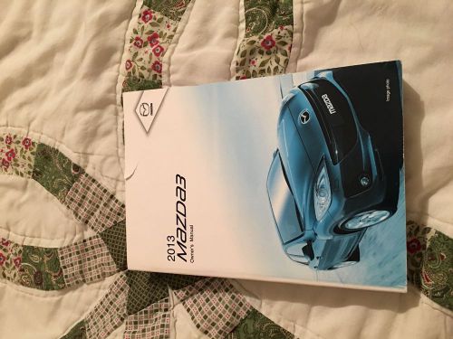 2013 mazda 3 owner&#039;s manual &#034;manual only&#034;