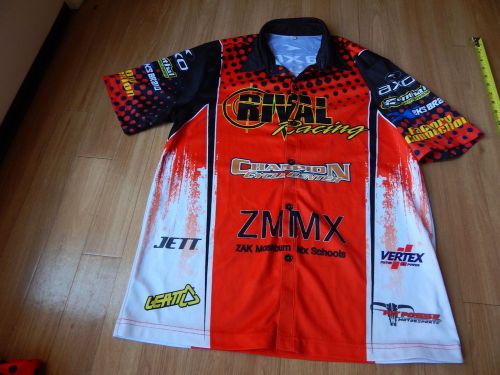 Motor pit  button down shirt sm rival racing, champion, axo, eks brand, zmmx
