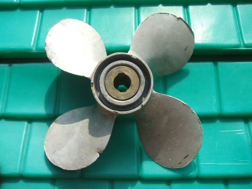 Antique vint 4 blade outboard motor prop, alum, michigan