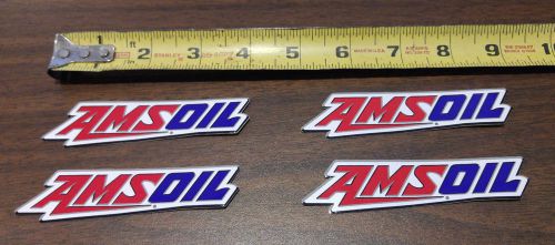 Amsoil logo decal sticker official factory 4 inch 4&#034; four pack ships worldwide