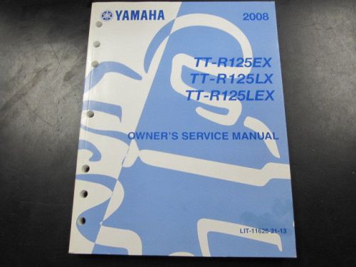 Yamaha oem owners service shop manual for 2008-09 tt-r125 models lit-11626-21-13
