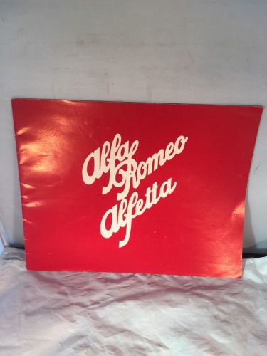 Alfa romeo alfetta  sales brochure