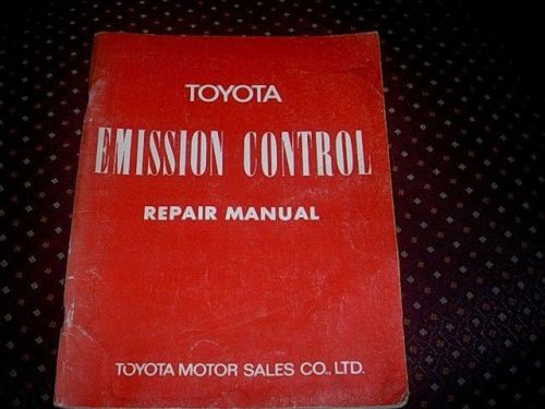 71 toyota emission control repair manual corolla corona nice!