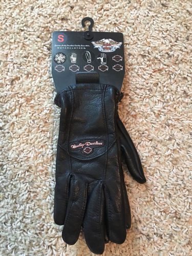 Harley davidson women&#039;s leather riding gloves 97233-12vw
