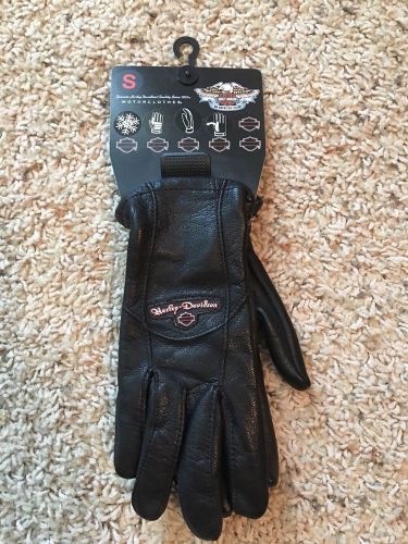 Harley davidson women's leather riding gloves 97233-12vw