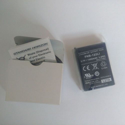 New standard horizon replacement battery f/hx300 fnb-122li