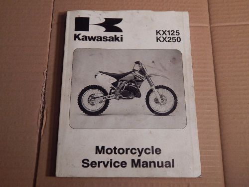2003 kawasaki kx125, kx250 motorcycle service  manual