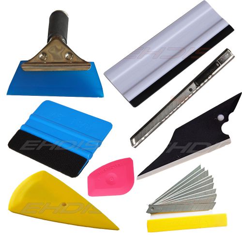 8pcs squeegee car window tinting auto film wrapping install applicator tools