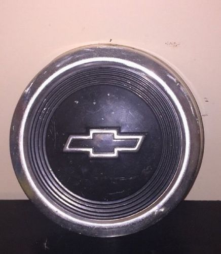 Chevy van truck black bowtie dog dish wheel rim center hub cap hubcap 10.75&#034;