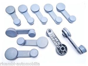 Lot 10 pcs. fiat ritmo strada 1978-1982 window crank light blue nos new