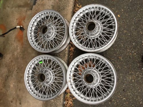 Set of 4 mgb wire wheels