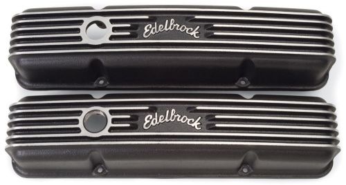 Edelbrock 41443 sb chevy classic finned valve covers