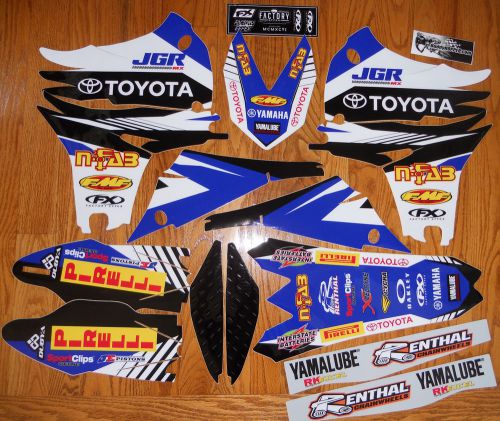 Factory effex team jgr toyota graphics kit yz450f ( 2010 2011 2012 2013 )