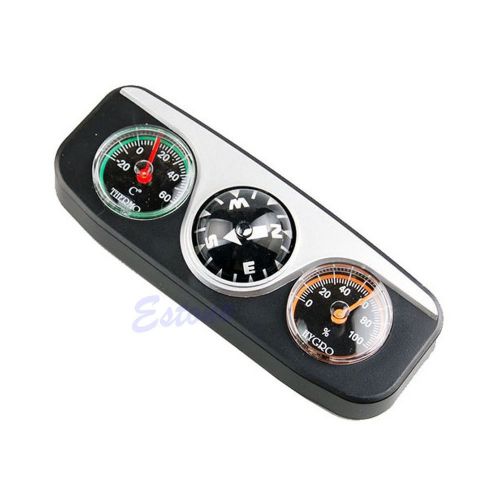 3in1 guide ball navigation compass car boat vehicles auto hygrometer thermometer