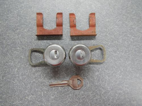 63 64 65 buick riviera door locks with key &amp; clips working pair 1963 1964 1965