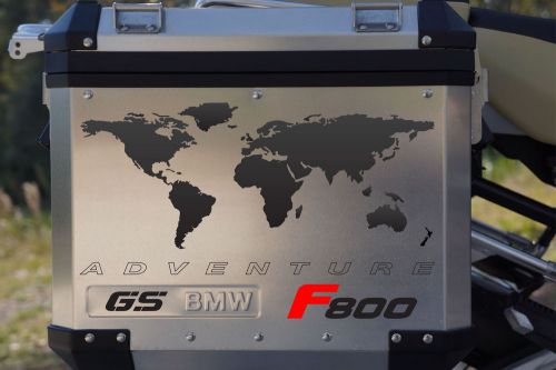 Motorcycle Decals World Adventure Map BMW F800 GS for Touratech Panniers, US $44.00, image 1