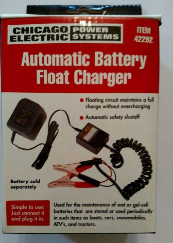12 volt automatic battery float charger chicago electric power tools 42292