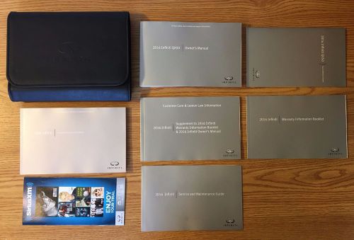 2016 infiniti qx50 owners manual operator&#039;s full kit 16 + navigation system book