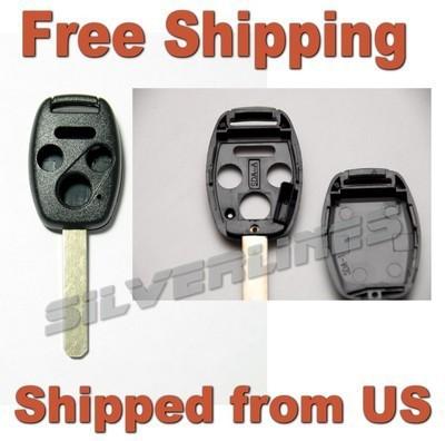 Honda accord remote ** with chip compartment ** fob key shell 4 buttons -  h4cp