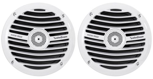 Pair rockford fosgate prime rm1652 6.5&#034; 150w marine/boat speakers white 4-ohm
