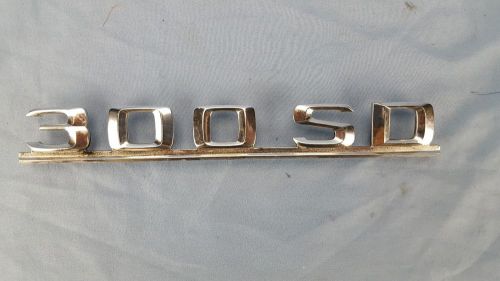 Oem mercedes benz 300 sd rear trunk script emblem badge nameplate 9.5625&#034; metal