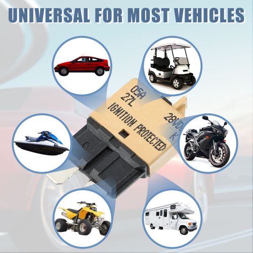 3pcs 5a circuit breaker blade style fuse for car marine 28v light brown