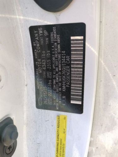2013-2016 Hyundai Genesis Black Passenger Front Seat Belt Assy 888202M5109P OEM., US $60.00, image 3