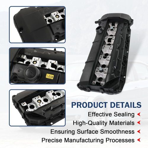 Engine valve cover with gasket + mount + washers 11121432928 replacement for bmw