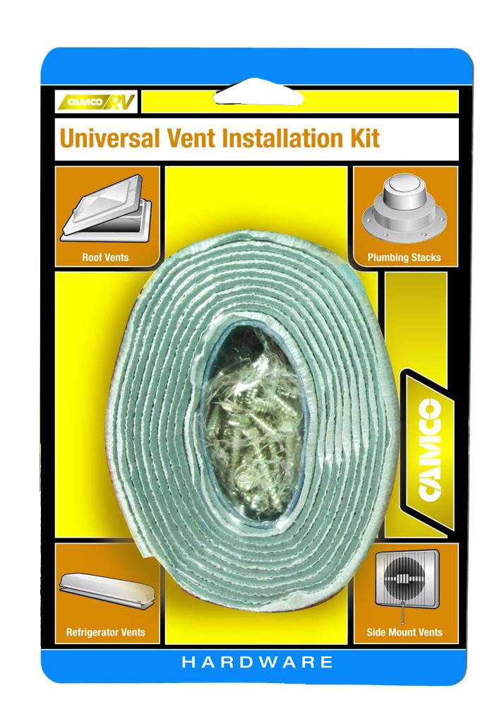 Camco 25003 universal vent install kit w/putty tape