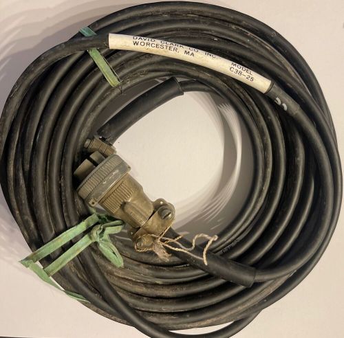 David clark 18747g-01 model c3825 black series 3800 25' jumper cord used