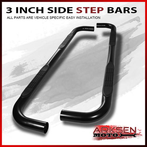94-01 dodge ram 1500 club cab black coated 3 inch side step bars running board