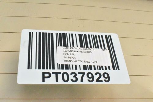 1989 CADILLAC ALLANTE GLASS REAR CONERTIBLE TOP OEM, US $500.00, image 3