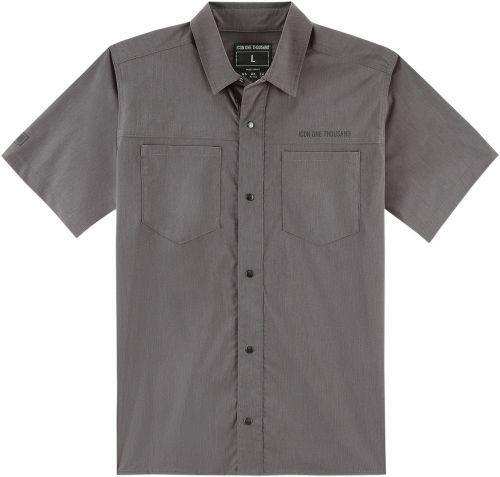 Icon 1000 men's counter shop shirt heather gray size l new