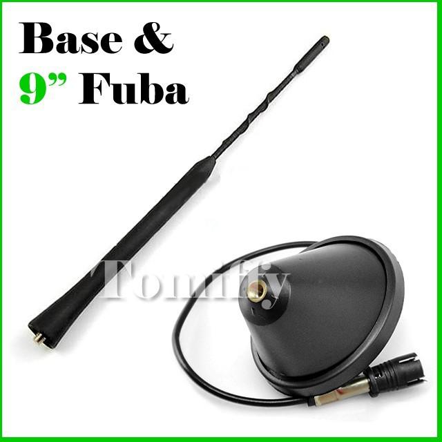 Vw golf gti jetta passat beelte 9" roof radio mast whip antenna + antenna base