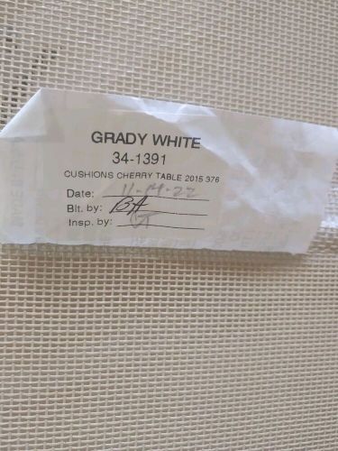 GRADY WHITE *OEM* 376 CHERRY TABLE CUSHION (2015) #34-1391, US $375.00, image 2