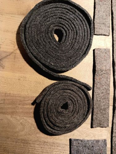 Bag o' felt — quality industrial wool felt assortment—for aircraft &amp; car repair