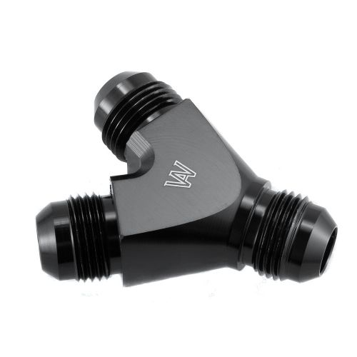 -8an "y" block fuel y fitting junction coupler 8/8/8 t -8/-8/-8 black
