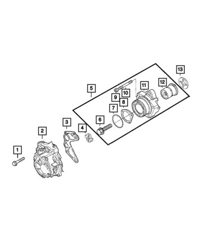 Genuine mopar oil pump rotor set 68101934aa