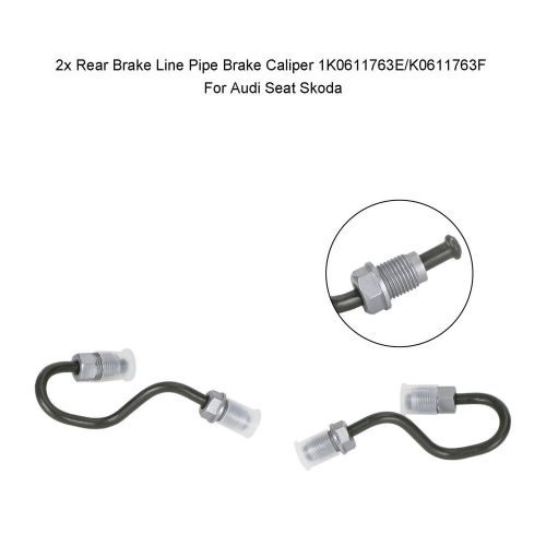 2x Rear Brake Line Pipe Brake Caliper 1K0611763E/K0611763F For Audi Seat T7, US $54.84, image 11