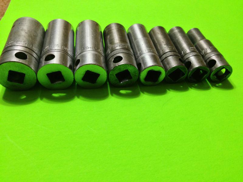 Find VINTAGE WILLIAMS DEEP SOCKET SET 1/2 DRIVES in Monroe, New York
