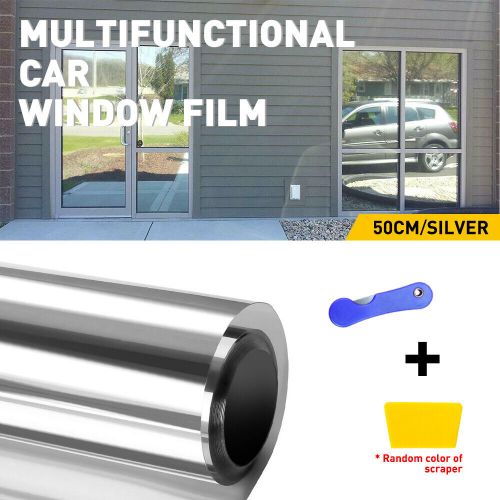 Roll Blackout Glass Window Tint Film 50% VLT 20" x 10FT Car Heat UV Block Silver, US $13.29, image 5