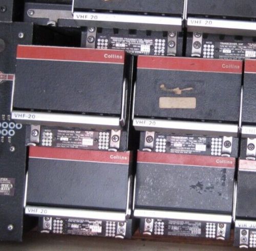 15 avionics lot 15 vhf-20 (8) 20a, (4) 20b and (4) 792-6657-003 total 15 vhf 20
