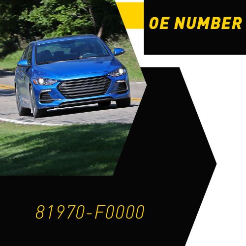 Door lock for cylinder hyundai elantra 2017-2020 front left driver side &amp; 2 keys