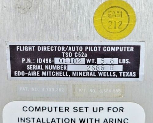 Edo-Aire Mitchell Flight Computer/Auto Pilot Computer ID496-01102, US $448.00, image 6