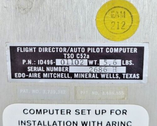 Edo-Aire Mitchell Flight Computer/Auto Pilot Computer ID496-01102, US $448.00, image 13