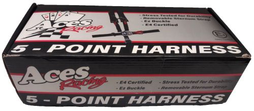 Aces Racing 5 Point Harness With 2 Inch Padding E4 Certified (Red), US $38.00, image 7