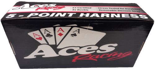 Aces Racing 5 Point Harness With 2 Inch Padding E4 Certified (Red), US $38.00, image 9