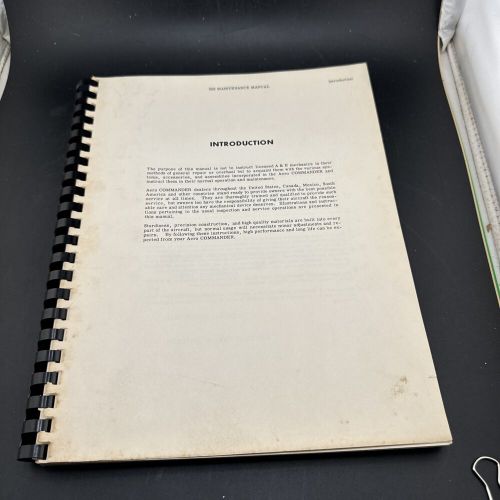 ✈️ 1959 AERO COMMANDER MAINTENANCE MANUAL MODEL 500, US $225.00, image 11